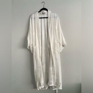 Dunhuang Pure Silk Off-White Robe